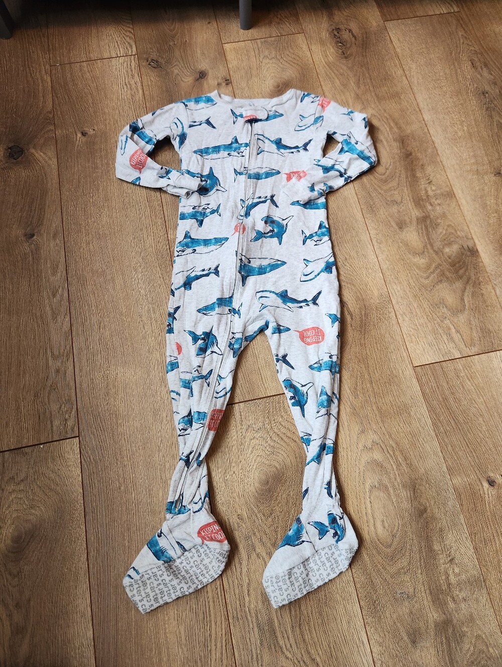 3t Simple Joys Carter's Shark Footie pjs